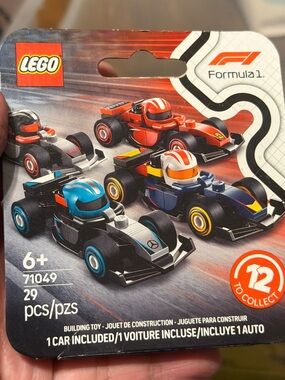 LEGO Formula 1 Mini Race Car Pack - Red, Blue, Black, Yellow